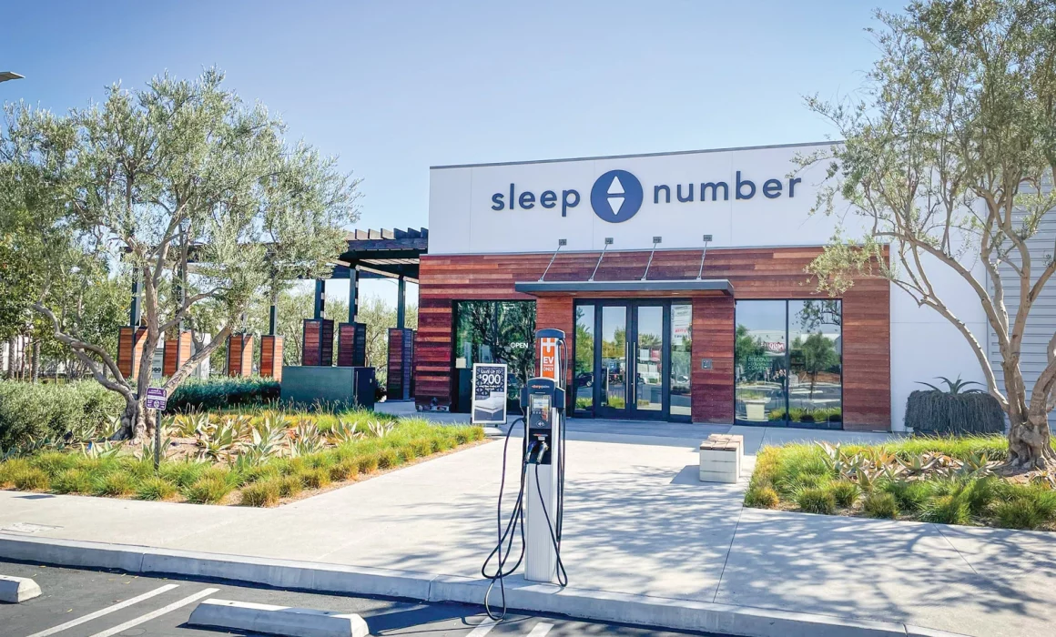 Sleep Number locations, like this one in sunny California, will soon be powered by solar through the efforts of Blue Horizon Energy.